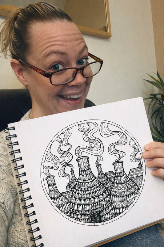 Stoke Bottle Kilns – Iconic Potteries Art Print