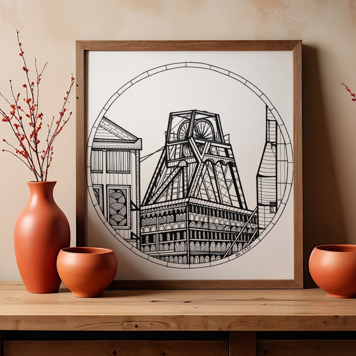 Chattery Whitfield Colliery – Stoke-on-Trent, Art Print