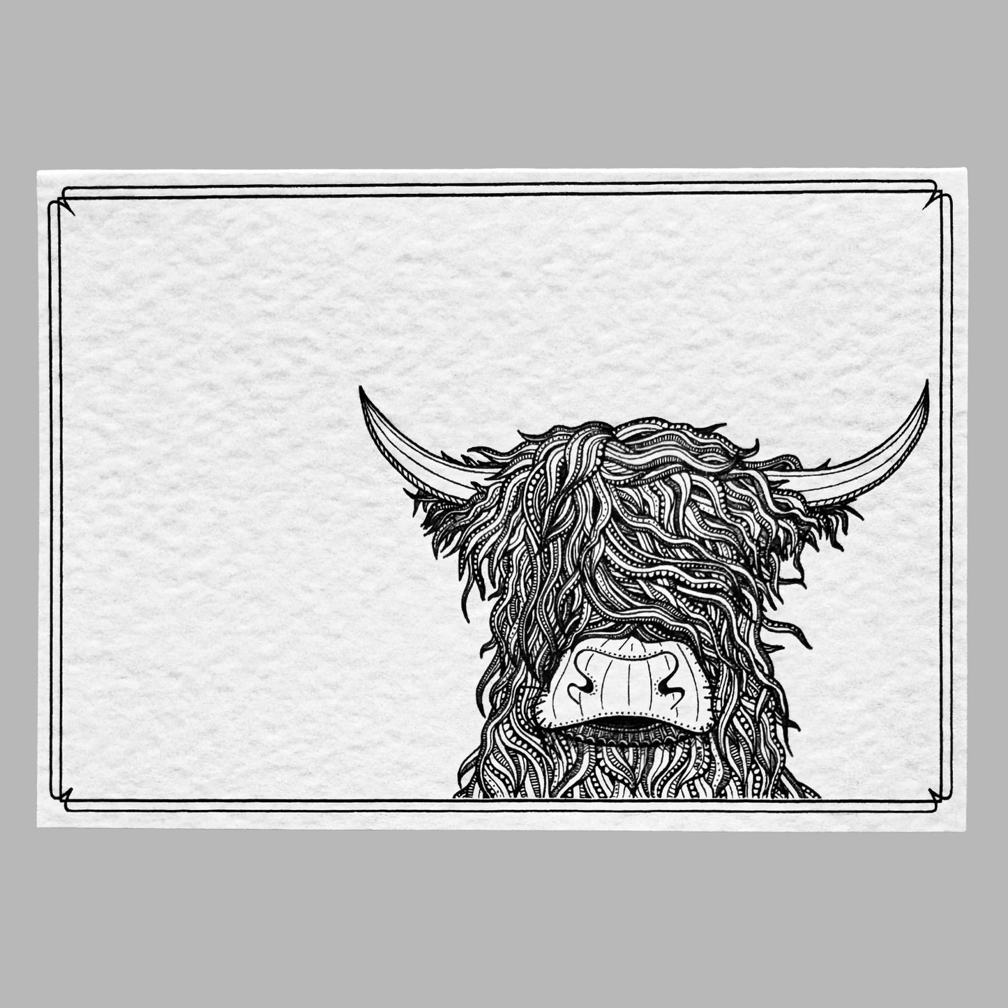 Highland Cow – Greeting Card