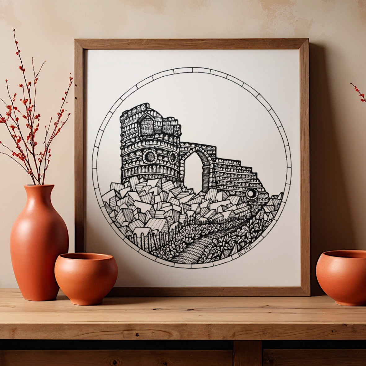 Mow Cop Castle – Stoke-on-Trent, Kidsgrove Art Print