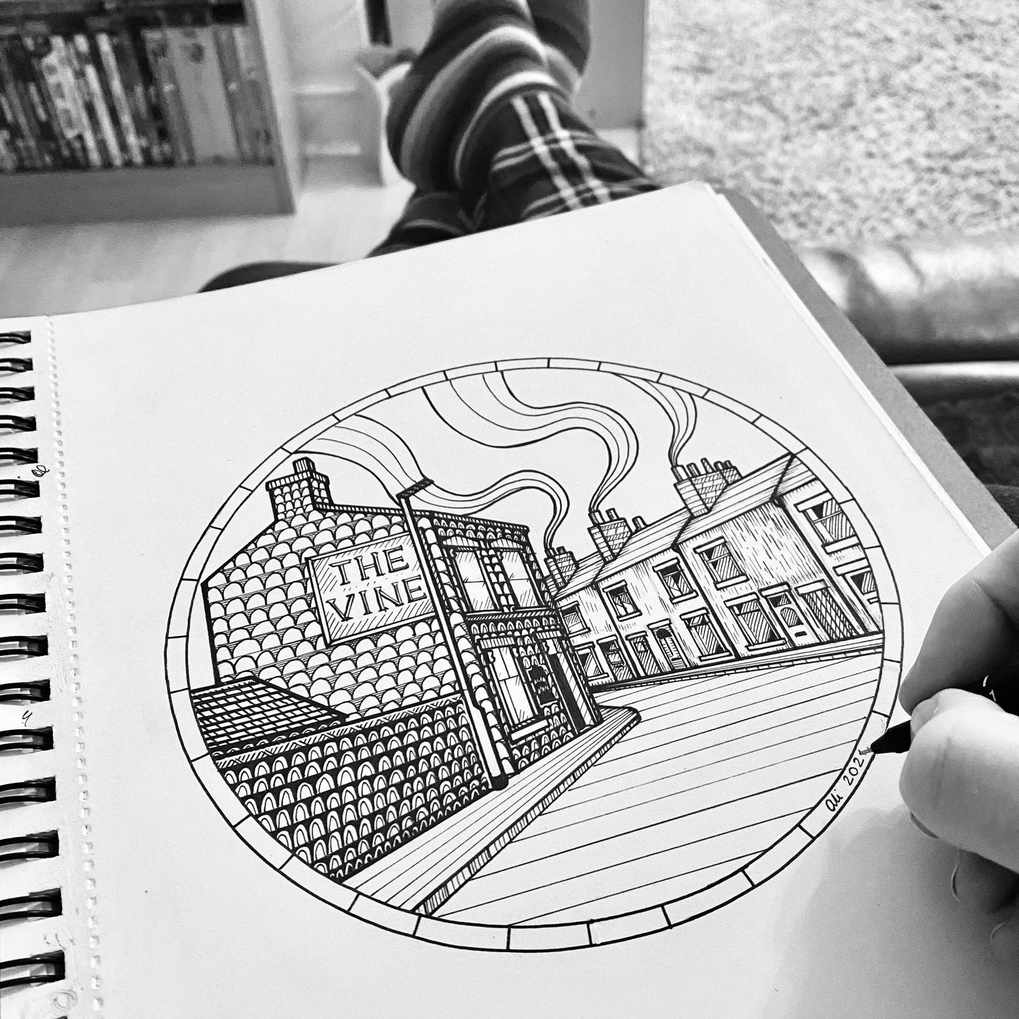 The Vine – Hand Drawn Stoke Street Print