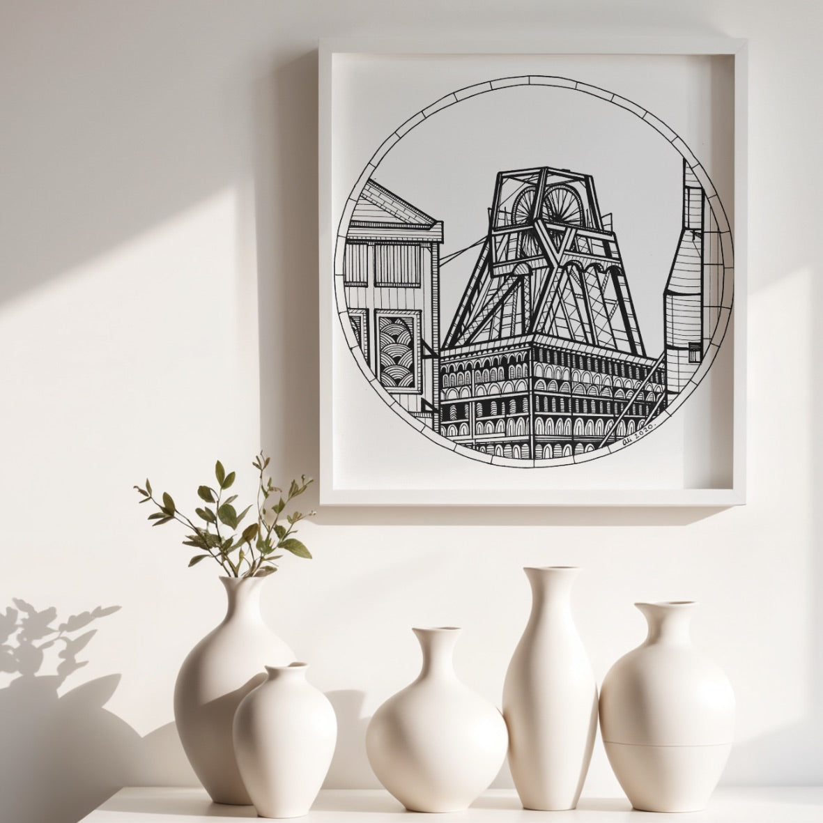 Chattery Whitfield Colliery – Stoke-on-Trent, Art Print