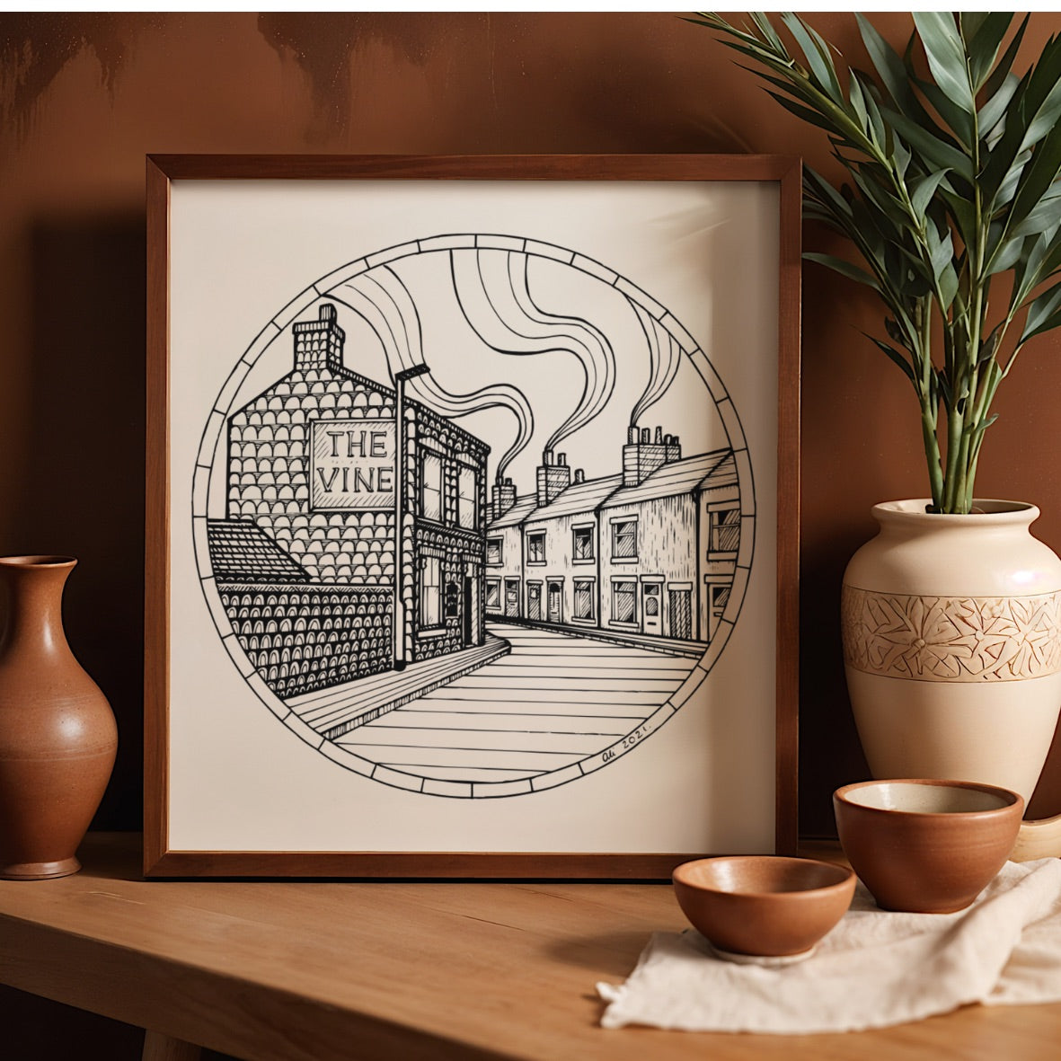 The Vine – Hand Drawn Stoke Street Print
