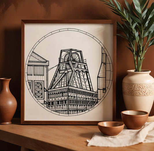 Chattery Whitfield Colliery – Stoke-on-Trent, Art Print