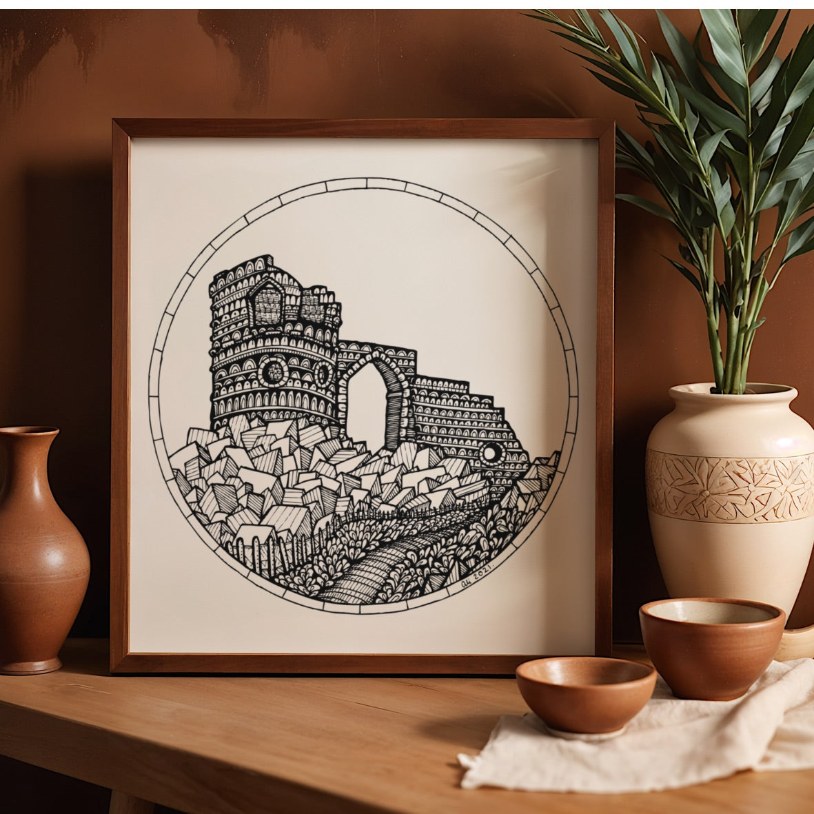 Mow Cop Castle – Stoke-on-Trent, Kidsgrove Art Print