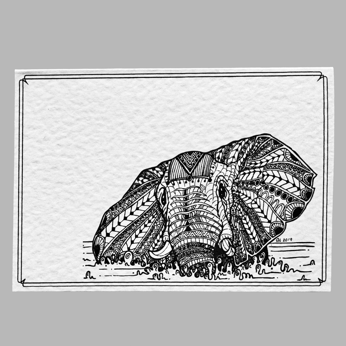 Elephant - Greeting Card