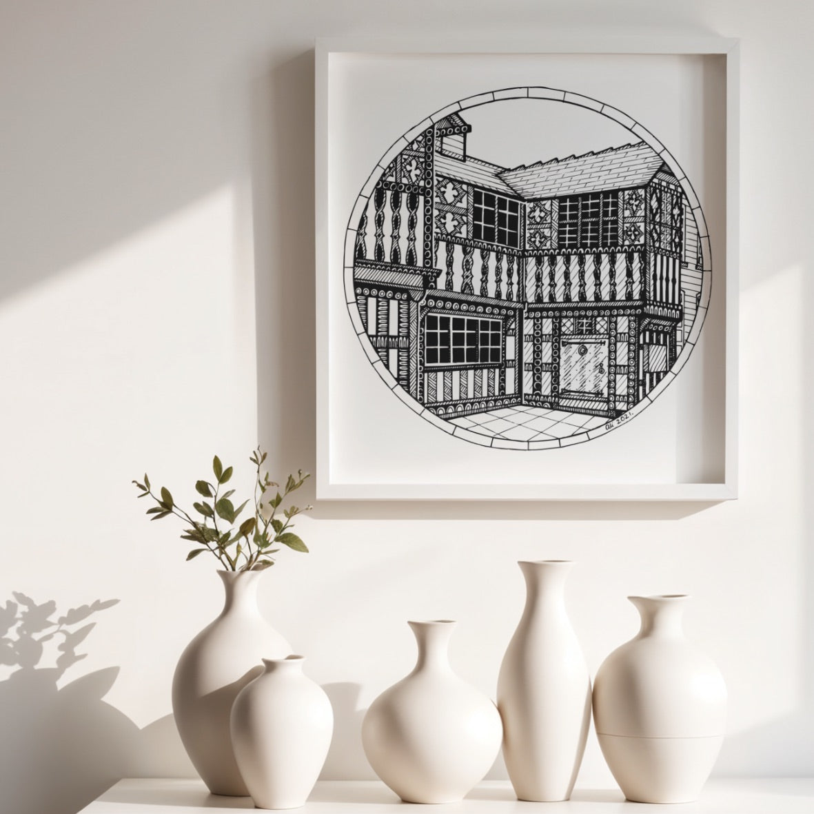 Ford Green Hall Heritage, Stoke-on-Trent, Art Print