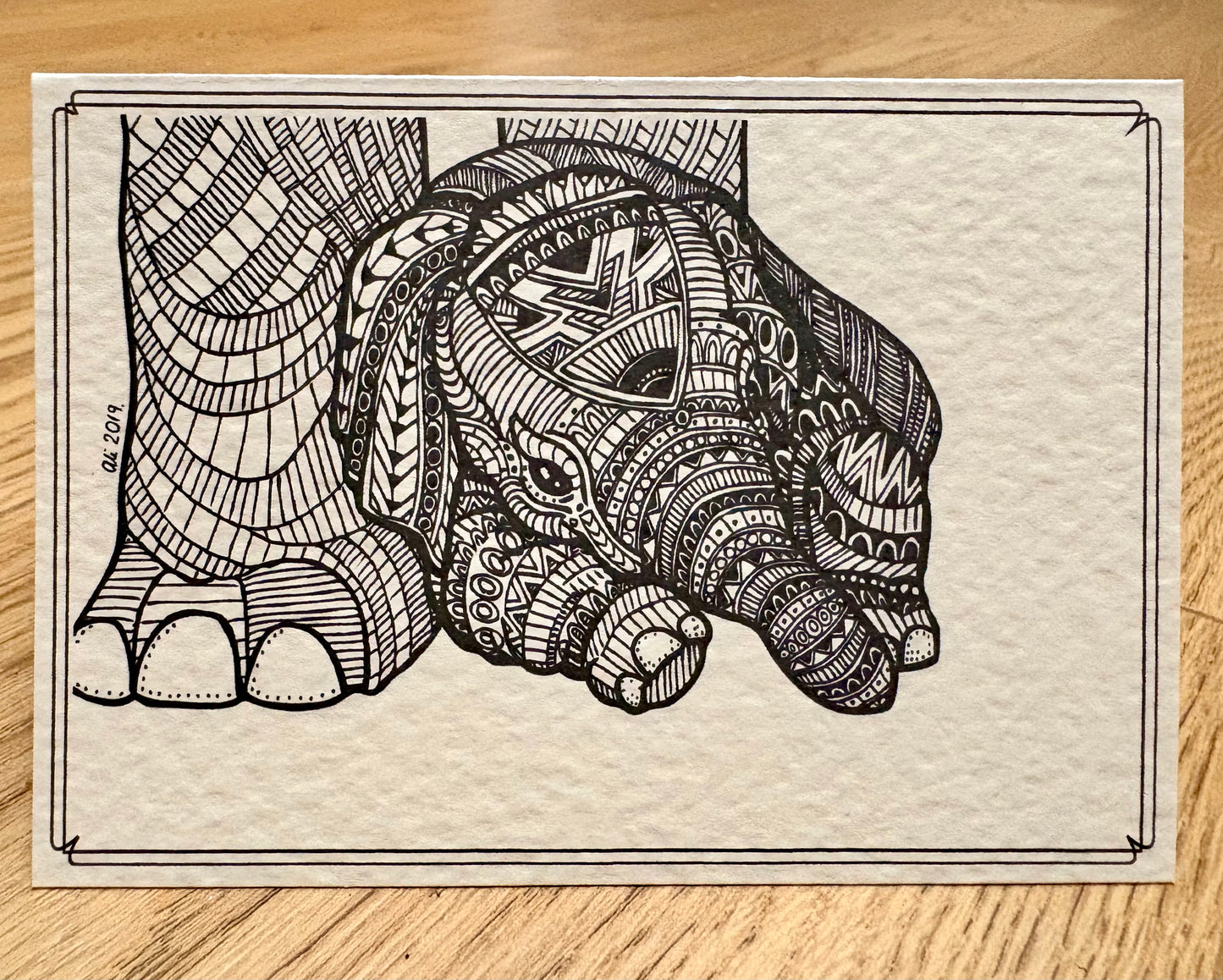 Baby Elephant – Greeting Card