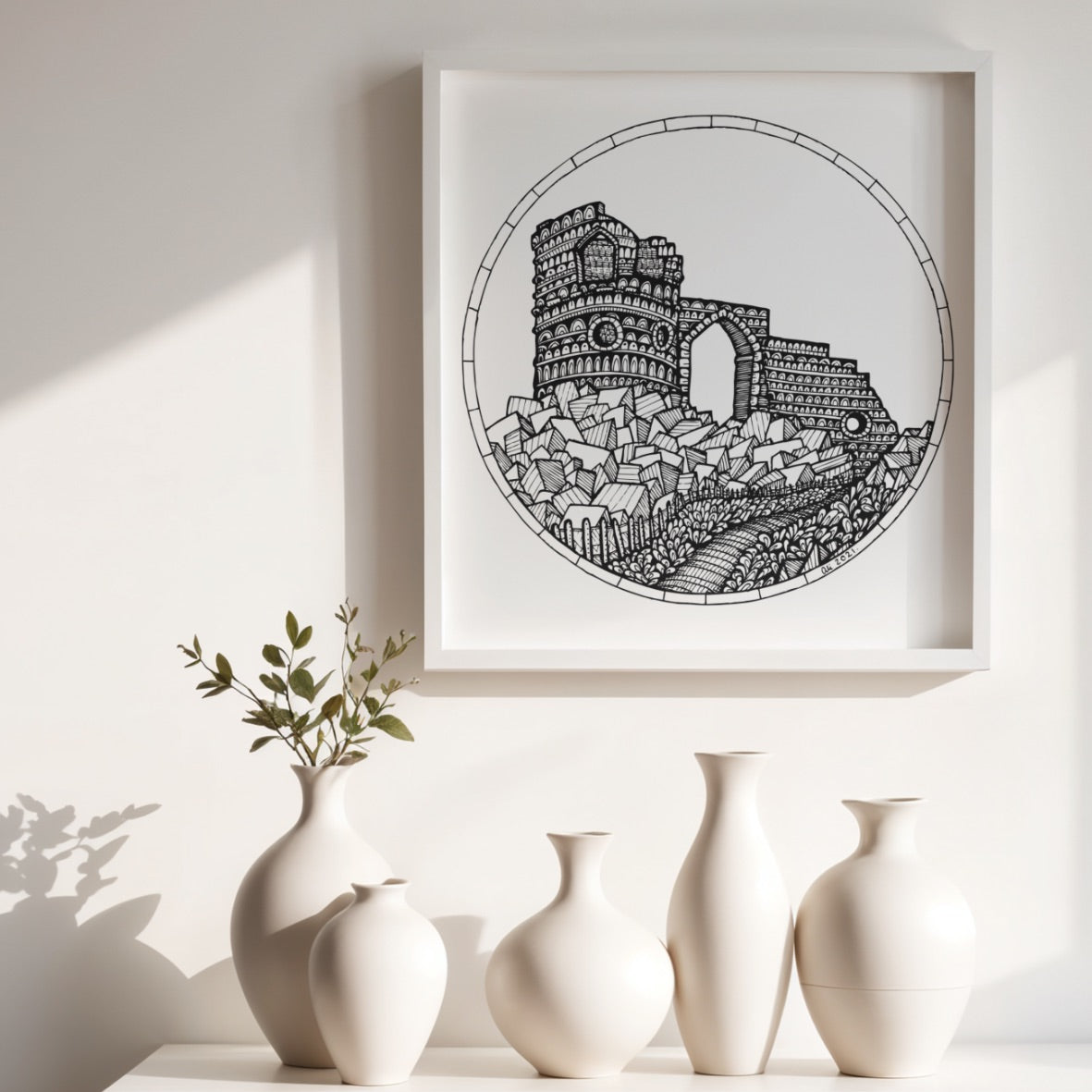 Mow Cop Castle – Stoke-on-Trent, Kidsgrove Art Print